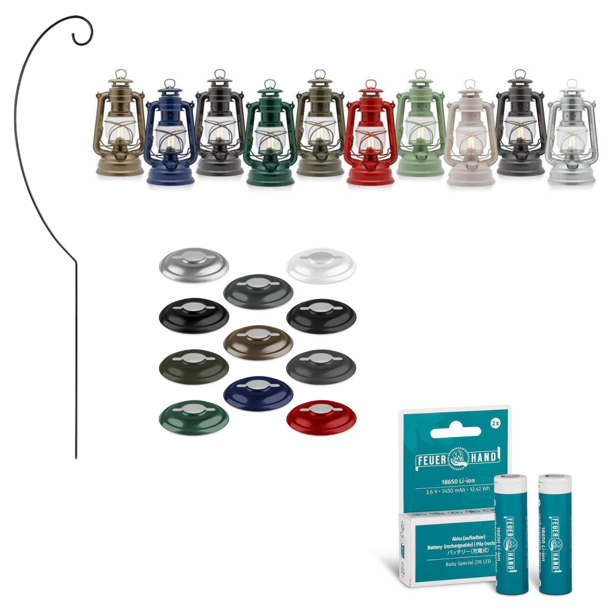 FEUERHAND LED Laterne Baby Special 276 Komplett-Set 2.0
