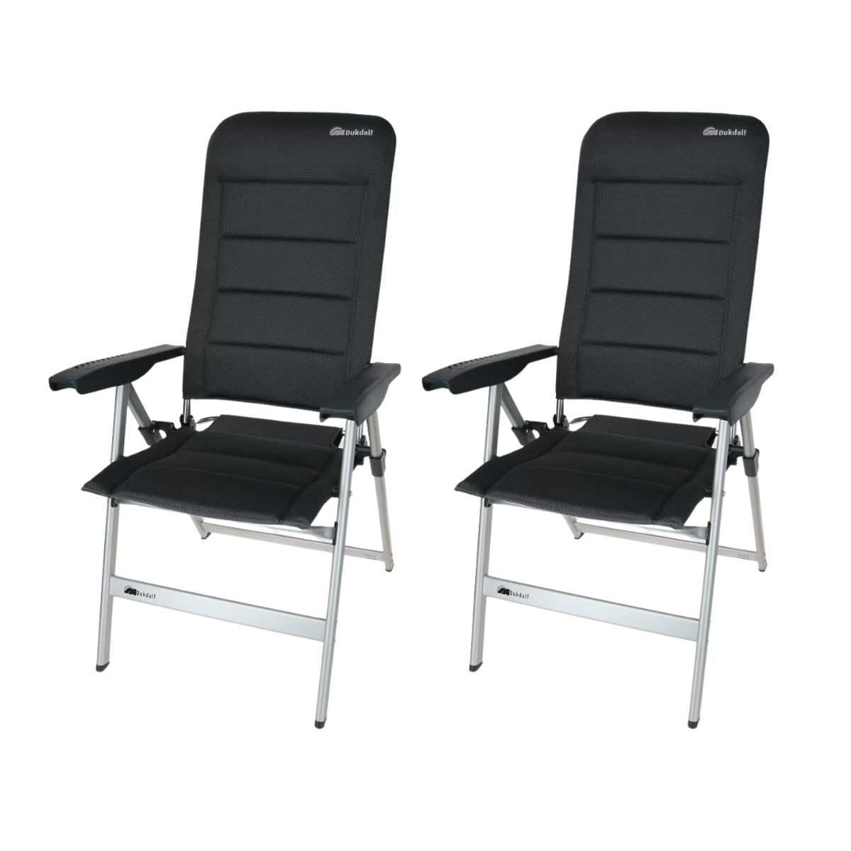 DUKDALF Stuhl Brillante 3D Mesh anthrazit 2er-Set - 41-14-8800.4