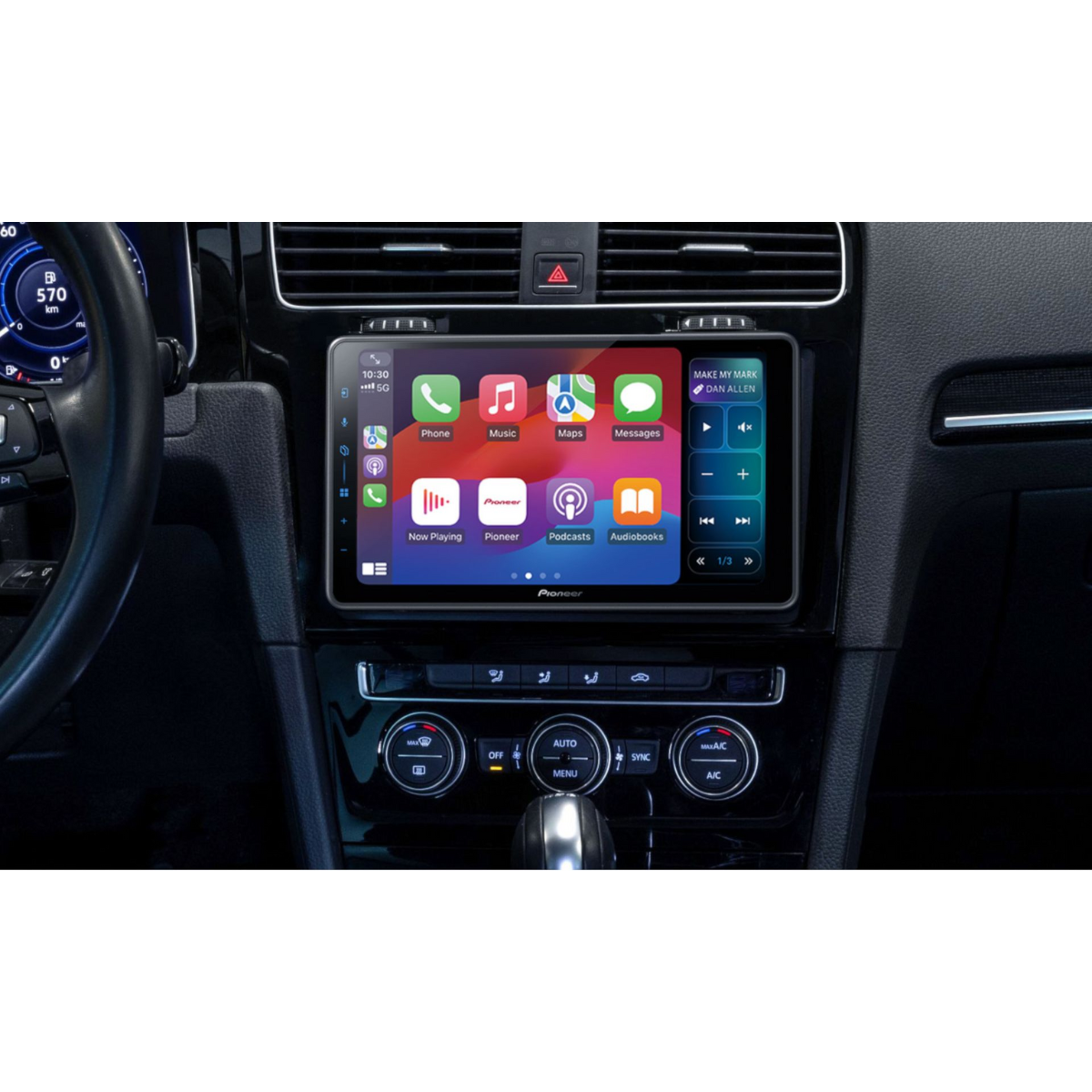 PIONEER 9 Zoll Moniceiver SPH-EVO98DAB fuer Golf VII-Polo-T-Roc-Tiguan-T6.1-Crafter-Taigo - SPH-EVO98DAB-VAG