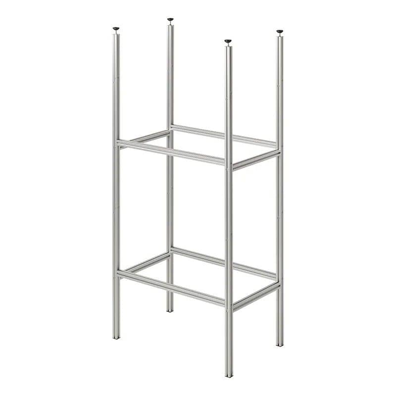 ProPlus Aufbewahrungssystem Aluminium für Wohnmobilgarage - Basispaket ProPlus Aufbewahrungssystem Aluminium fuer Wohnmobilgarage – Basispaket mit 3 Faechern- 65 x 41 x 144 cm- 230400
