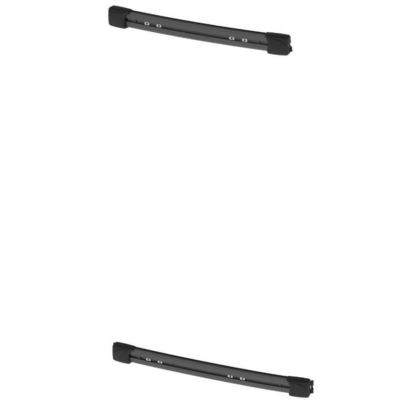 FIAMMA Kit Bars DJ fuer Mercedes Sprinter ab Baujahr 2006- und VW Crafter Baujahr 2006-2016 Deep Black schwarz 08754-02A - zu Ergaenzen mit Grundtraeger Carry-Bike DJ