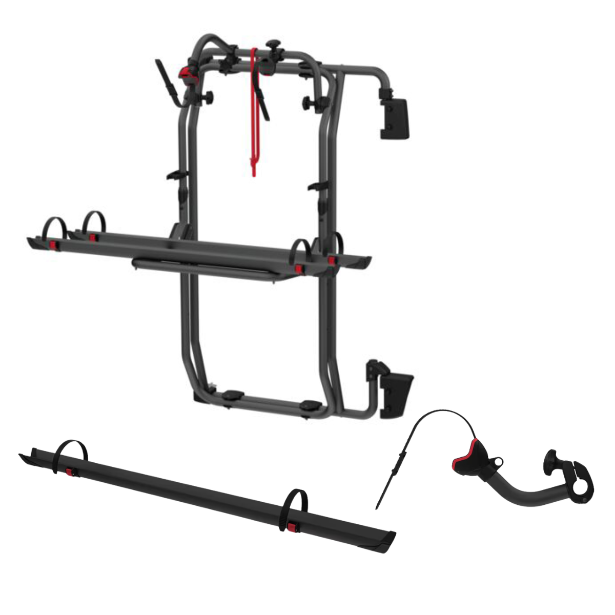FIAMMA Carry Bike Frame Deep Black Fahrradtraeger Fiat Ducato-Peugeot Boxer-Citroen Jumper ab Bj. 2006 fuer 3 Raeder - 02096-40A 08753-01A 08831A01A 98656N567