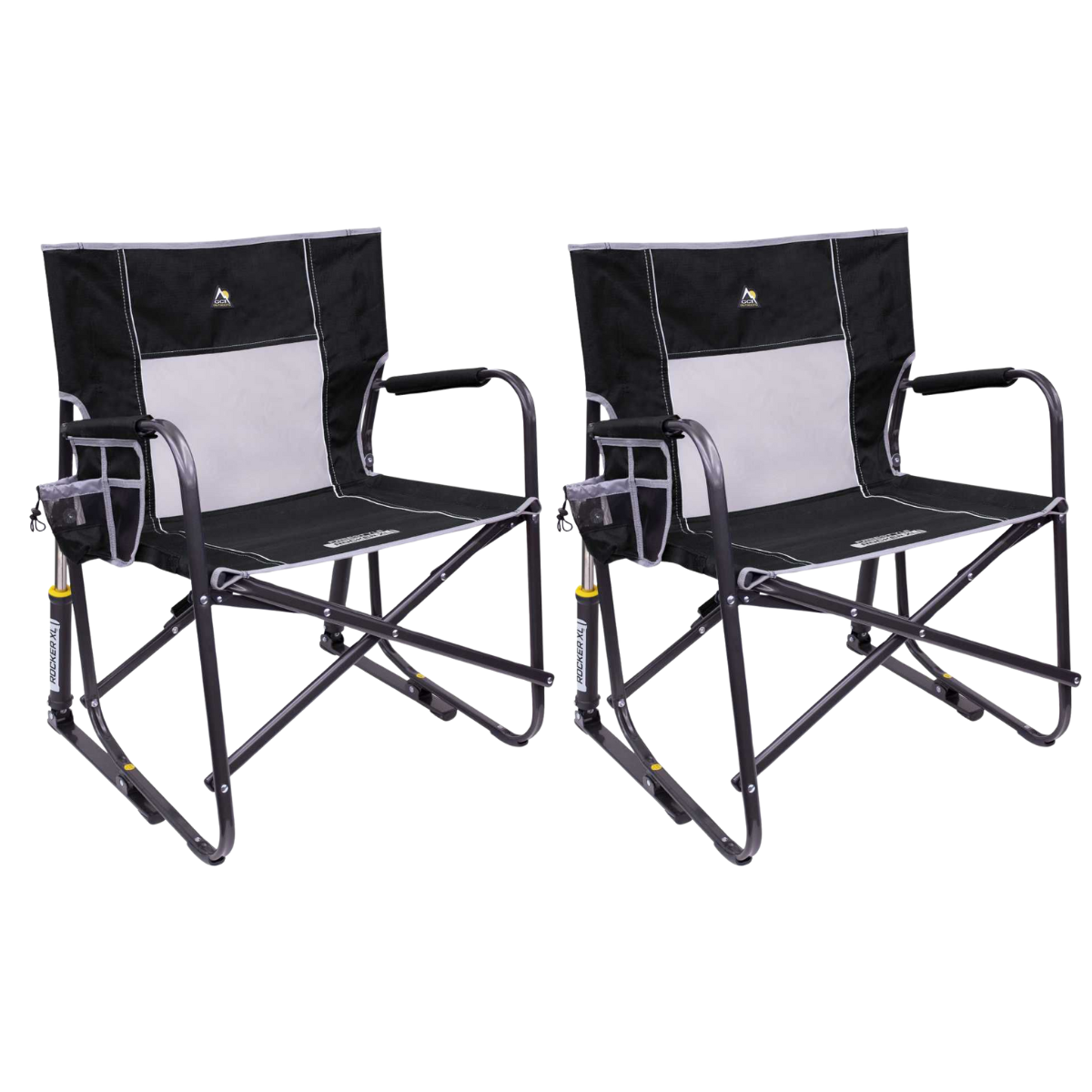 Set GCI faltbarer Schaukelstuhl Freestyle Rocker XL Black 2 Stühle Set GCI faltbarer Schaukelstuhl Freestyle Rocker XL Black 2 Stuehle - 47010