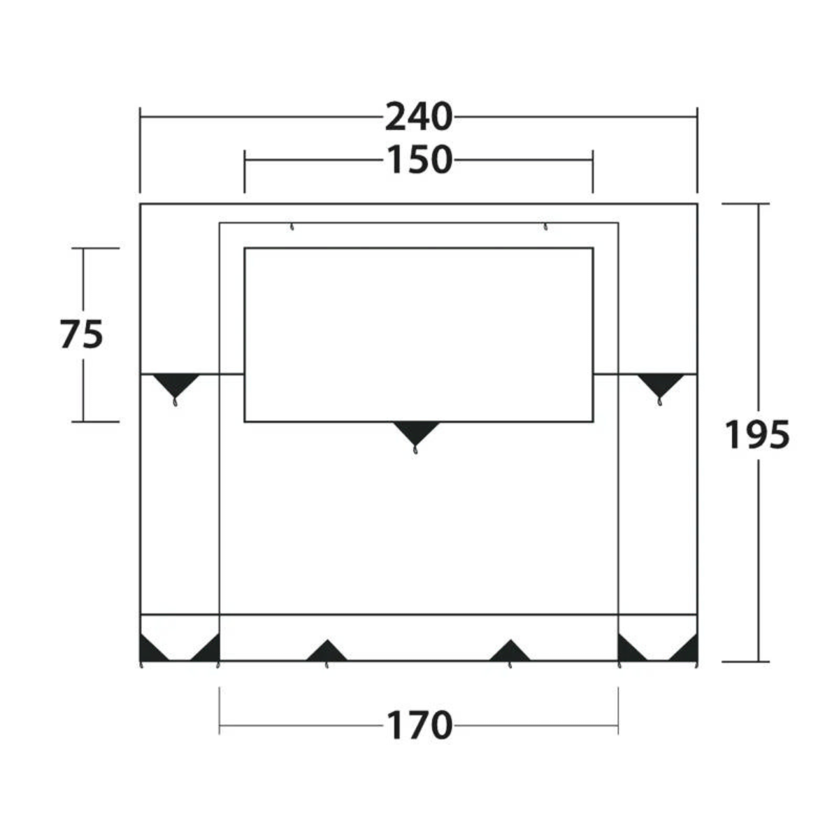 Outwell Busvorzelt Markisenvorzelt Backroads Awning Room - 111508