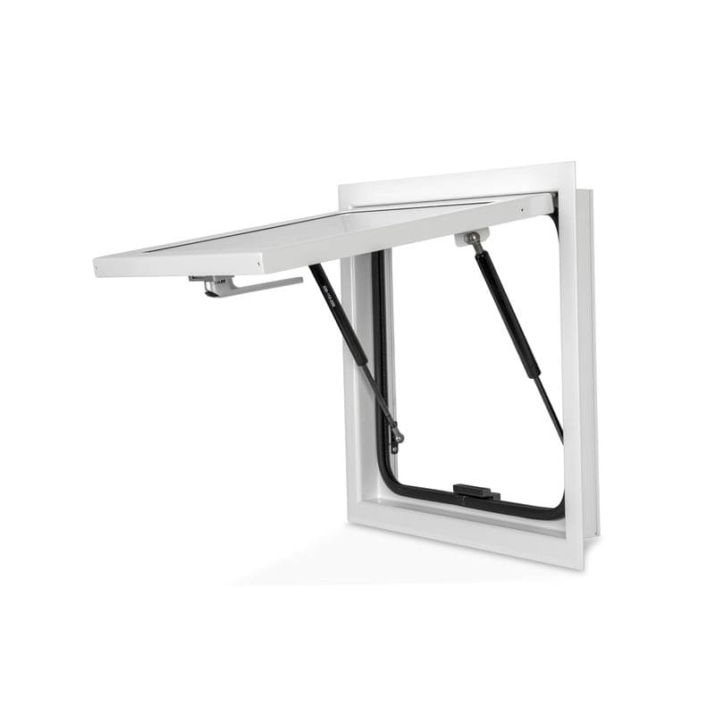 CARBEST Ausstellfenster RW EXPLORER 320 x 520 mm Echtglas Weiss - 318035