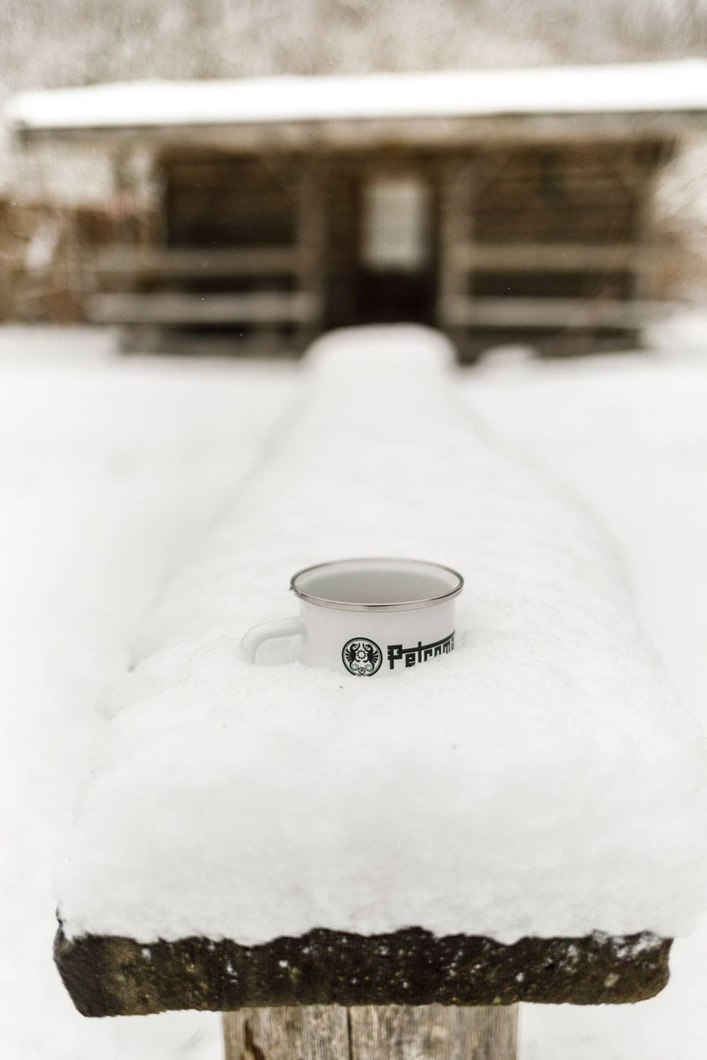 PETROMAX Emaille Becher weiss px-mug-w