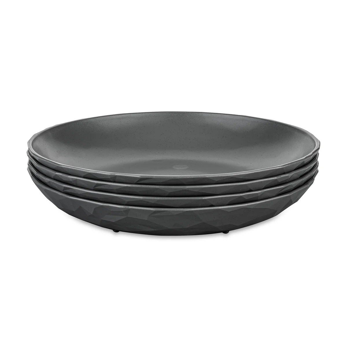 KOZIOL Suppenteller CLUB nature ash grey ø 22 cm 4er-Set - 8639701
