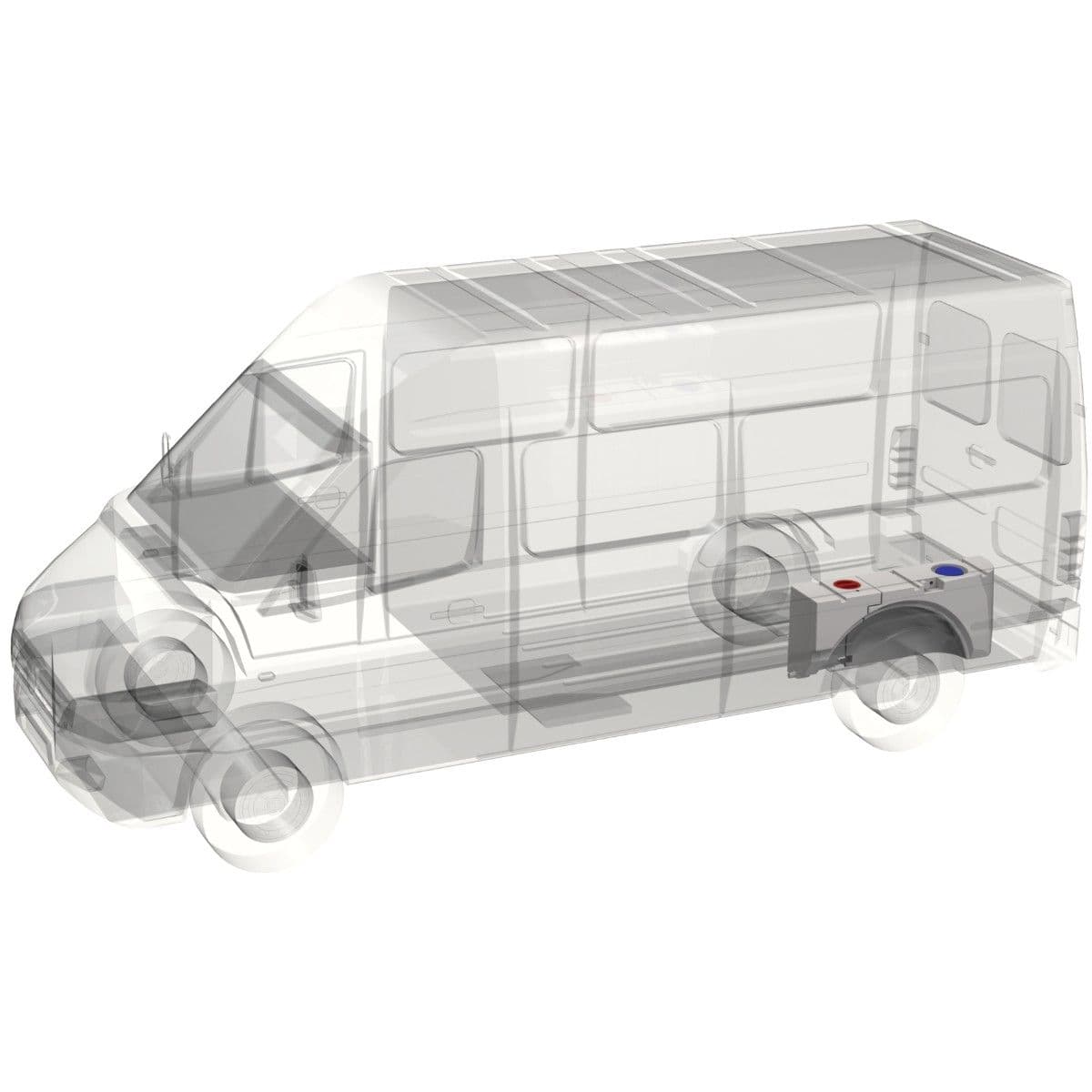 APLAST Frisch- und Abwassertank-Set 93 L fuer VW T6 - T7 Transporter ab Bj- 2025 - Ford Transit Custom – Hersteller-Art-Nr. 700000721