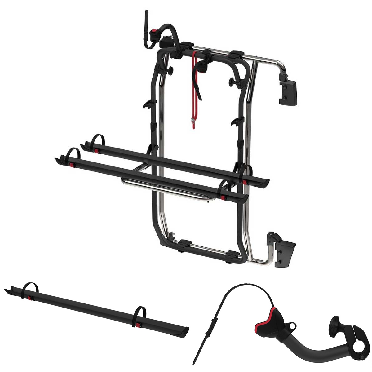 Set FIAMMA Carry Bike Frame Deep black Fiat Ducato Fahrradtraeger ab Bj. 2006 3 Raeder Modell 2023 02096-35A-08753-01--07215M01A-98656M567