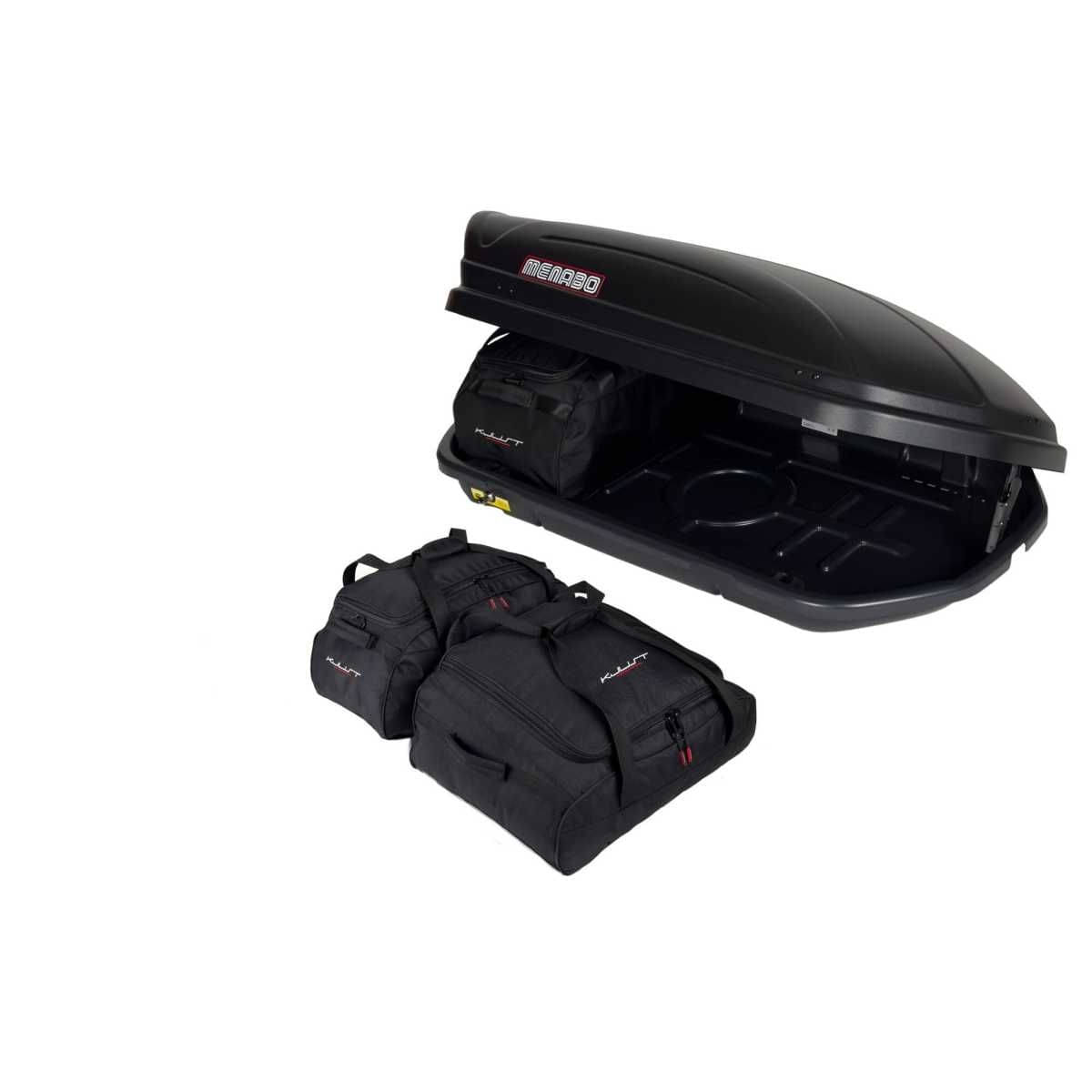 KJUST Dachboxen Taschen Set fuer Dachbox MENABO MARATHON 320 3er-Set - 13237