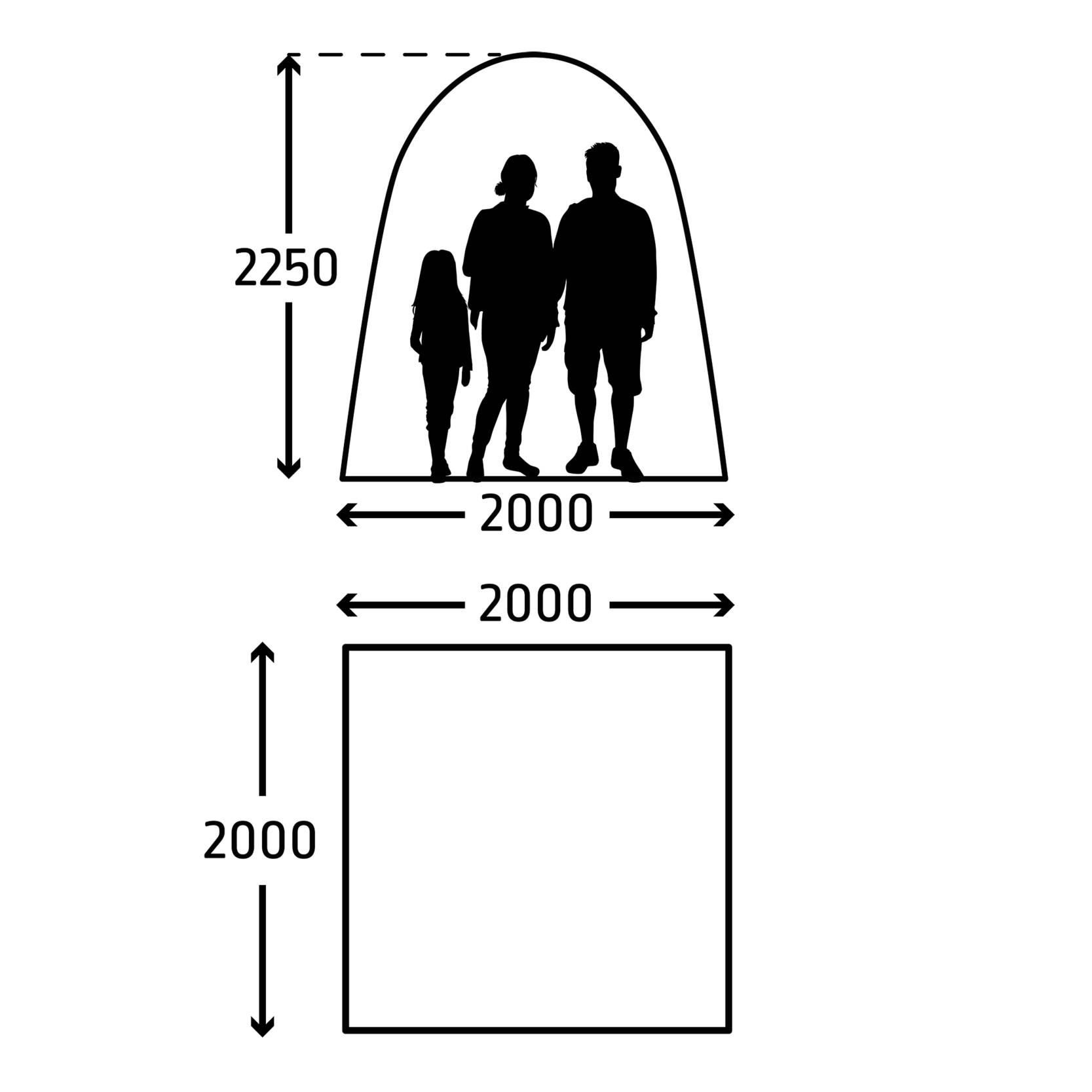 Kampa AIR Shelter 200 aufblasbarer Pavillon