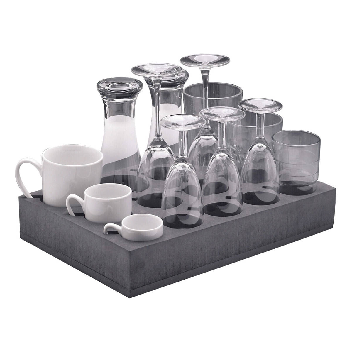 FROLI Glas- und Tassenhalter 13 Glaeser-Tassen anthrazit - 49005