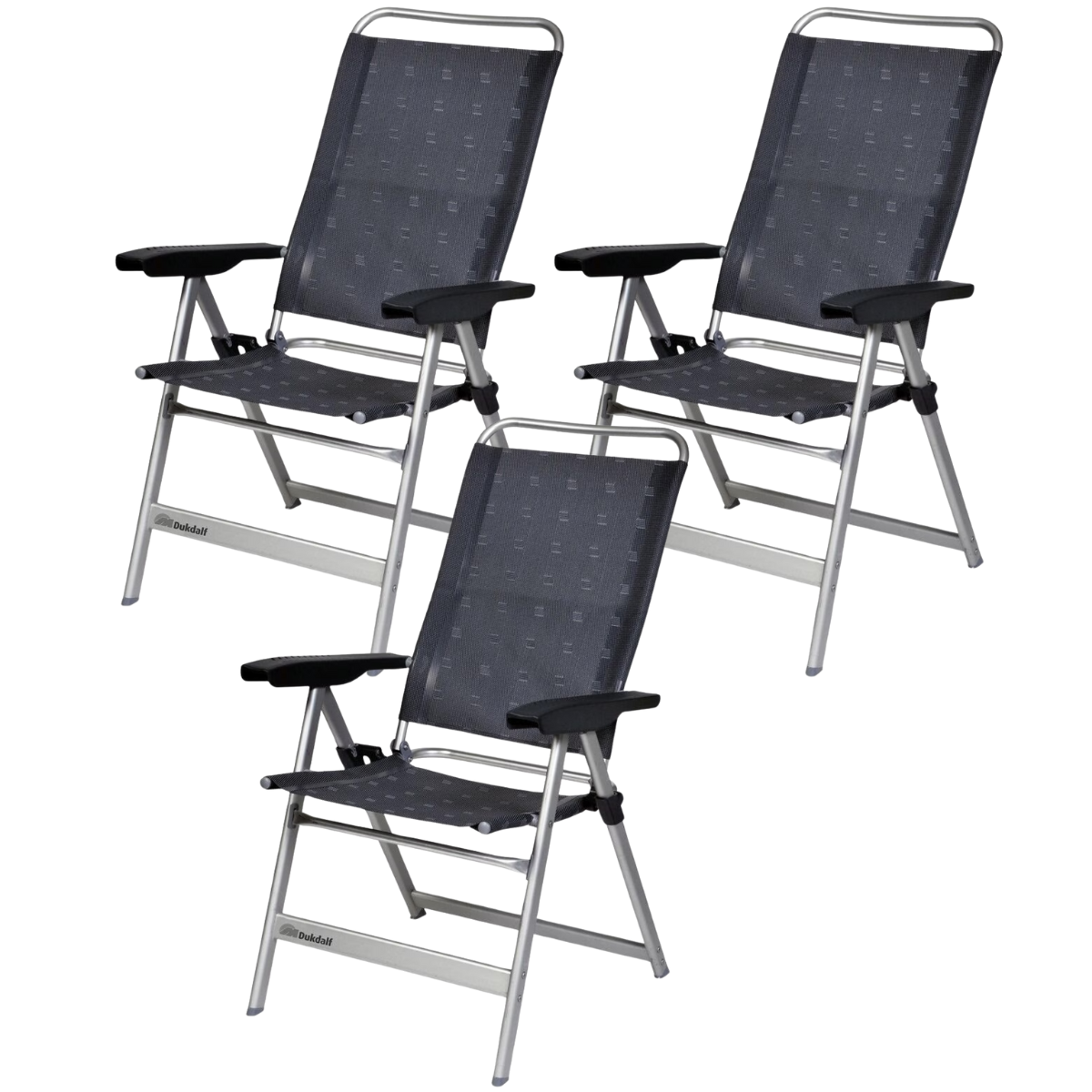 DUKDALF Stuhl Dynamic anthrazit 3er-Set - 41-00-0677.4