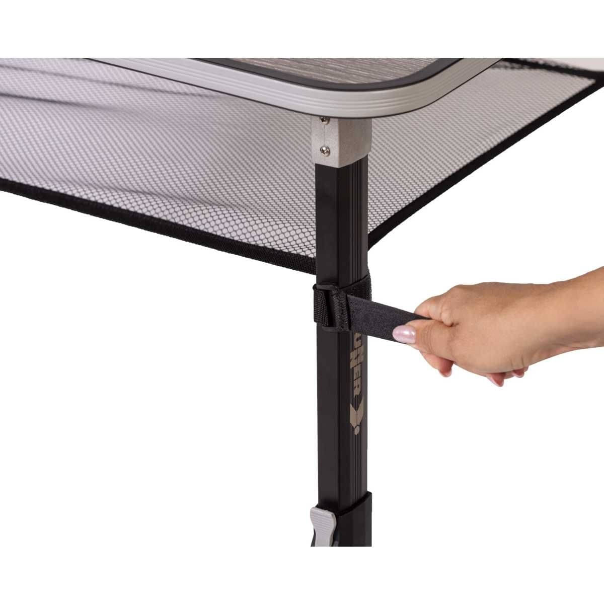 BRUNNER Campingstuhl SKYE 3D Hellgrau 4er-Set - Tisch ELU NG 120x80 cm - 0404063N.C06 0406043N