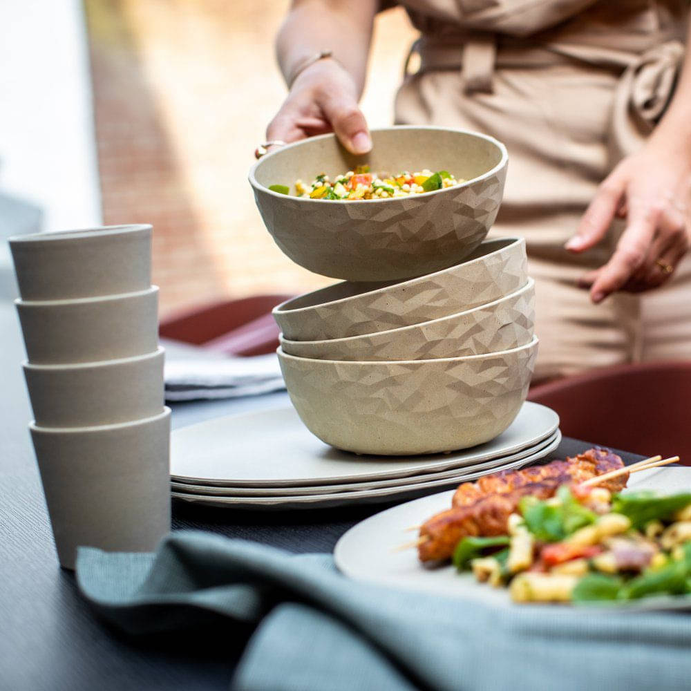 KOZIOL Schale CLUB nature desert sand 700 ml 4er-Set KOZIOL Schale CLUB nature desert sand 700 ml 4er-Set - 8637700