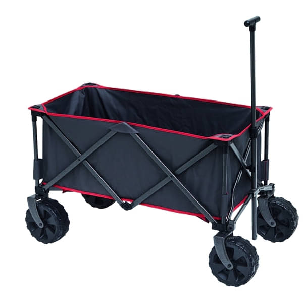 TRIGANO Bollerwagen ALL-TERAIN faltbar- Grau-Rot - M-M050F04