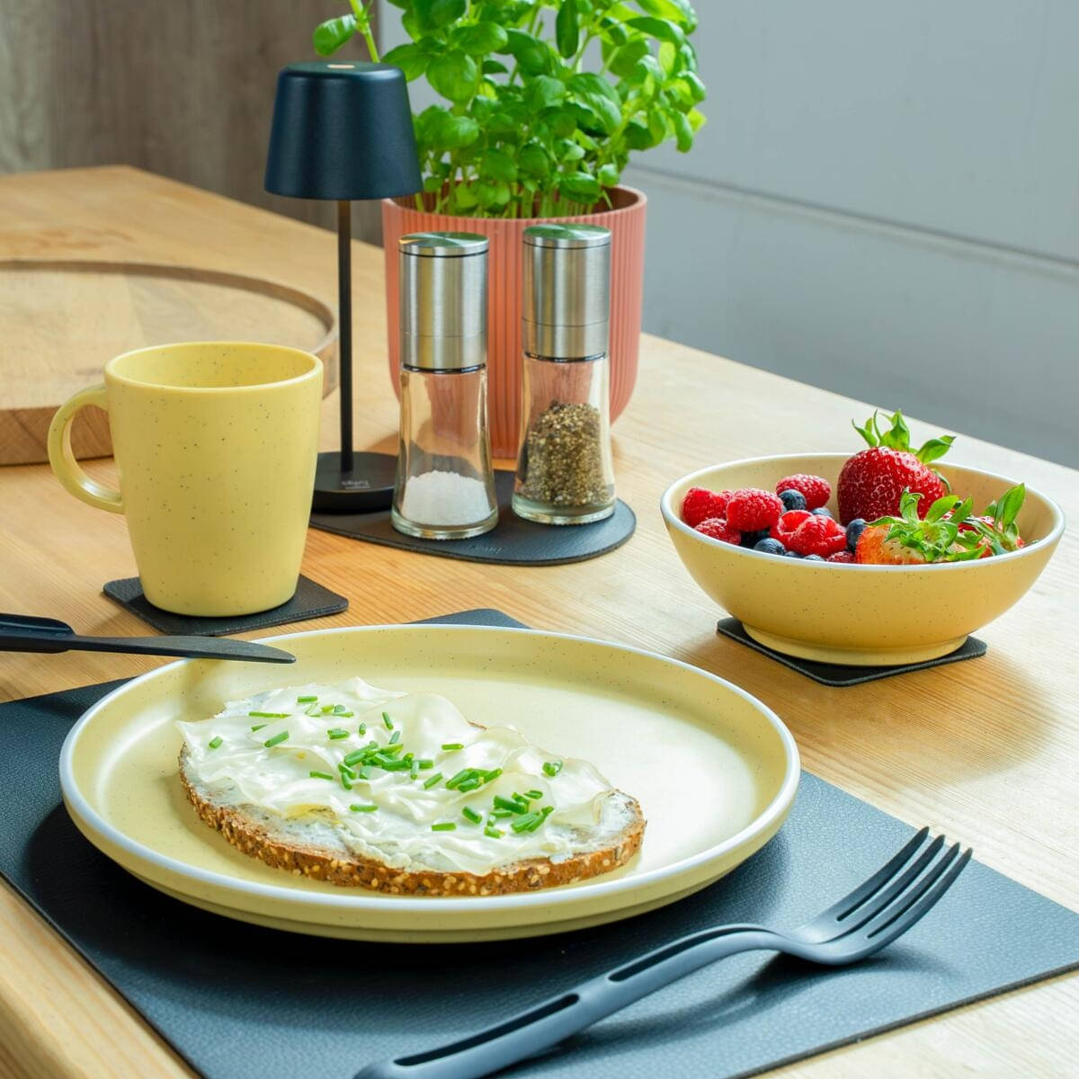 BRUNNER x SILWY DOLOMIT MAGNETIC ANTISLIP Geschirr-Set Gelb 11-tlg- - 0842050N.C88