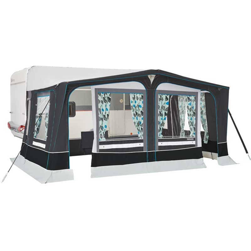 TRIGANO Wohnwagen-Vorzelt AUSTRAL- Gr. 900- Umlauf 876-910 cm- Tiefe 300 cm- 25 mm Stahlgestaenge