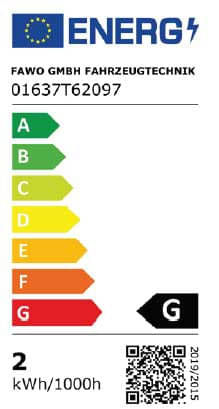 FAWO WAVE LED Vorzelt Leuchte silber