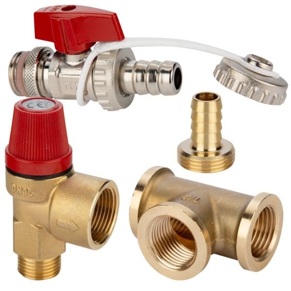 ELGENA Sicherheitsablassventil-Set fuer Boiler Nautic Compact Luft Typ LE - 100359