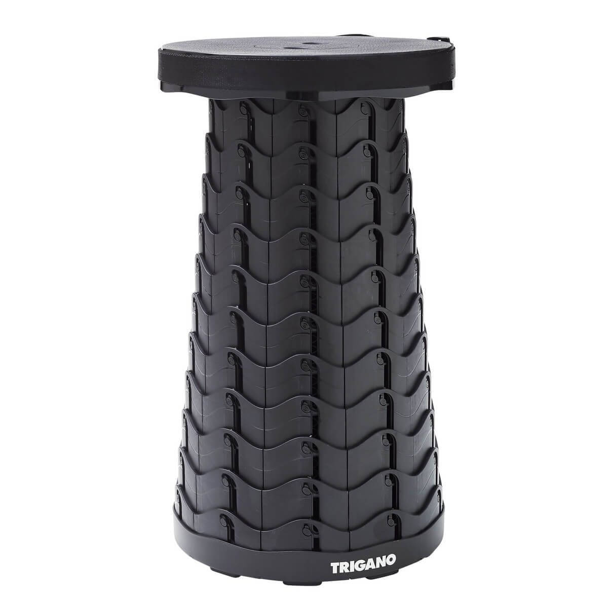 TRIGANO Teleskop-Campinghocker- Schwarz - M-M040T45