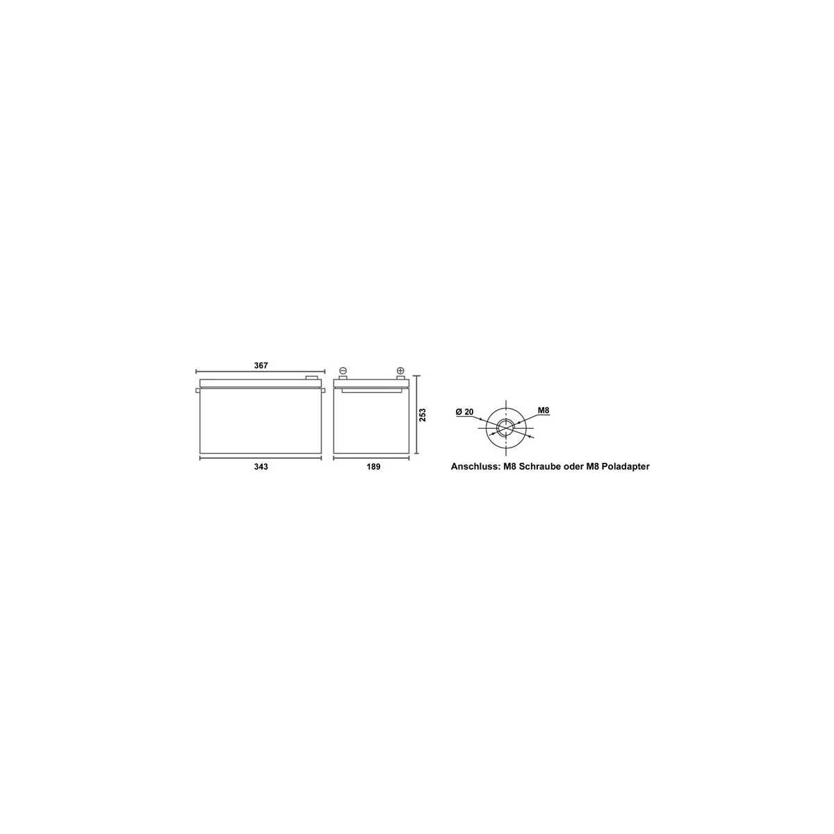 BULLTRON Lithium-Batterie MARATHON POLAR 280Ah 12V inkl. BMS 200A Dauerstrom - App - LI280B200-12-MP