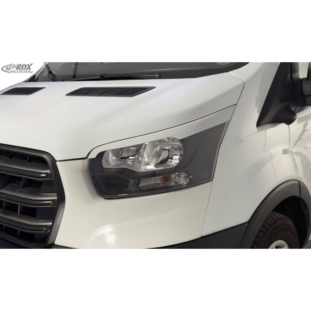 RDX Scheinwerferblenden Boeser Blick FORD Transit mit Xenon-schwarze Halogen-Scheinwerfer ab Bj. 2014 - RDSB220X