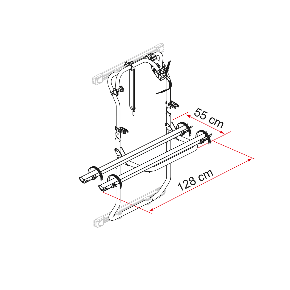 FIAMMA Carry-Bike DJ Fiat Ducato-Peugeot Boxer-Citroen Jumper ab Bj. 2006 Deep Black - 02096B26A