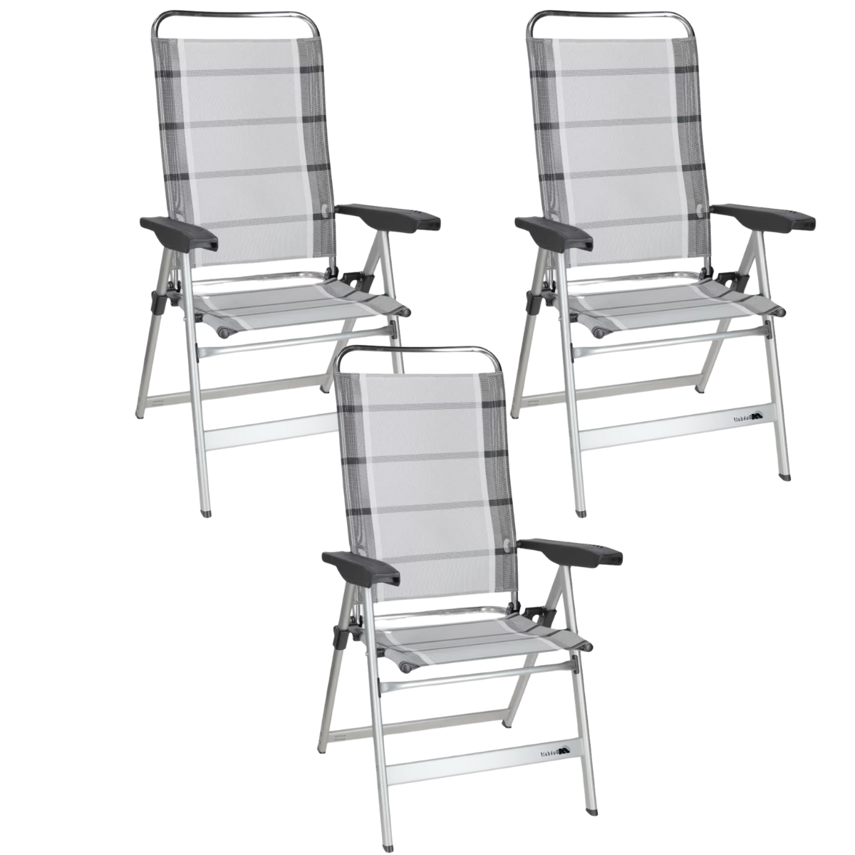 DUKDALF Stuhl Dynamic silber anthrazit 3er-Set - 41-00-0649.4