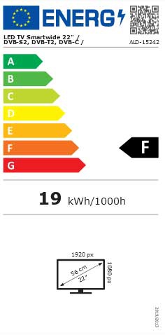 ALDEN LED-TV 22 Zoll Smartwide - ALD-15242