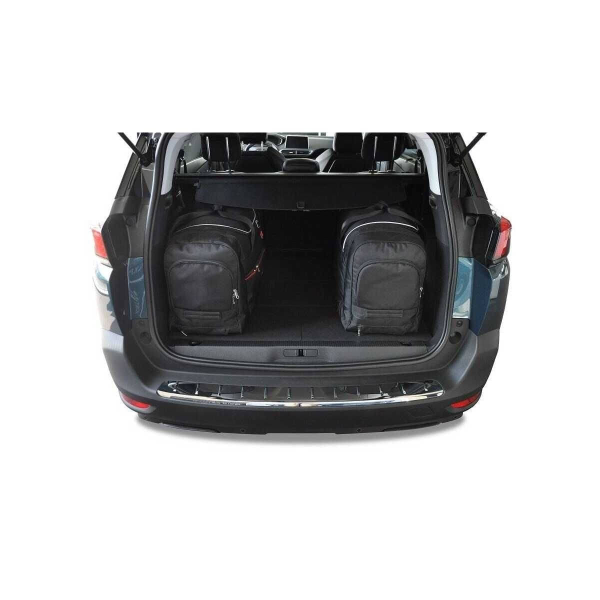 KJUST Kofferraum Taschen Set fuer PEUGEOT 5008 ab Bj. 2017 4er-Set - 7032021