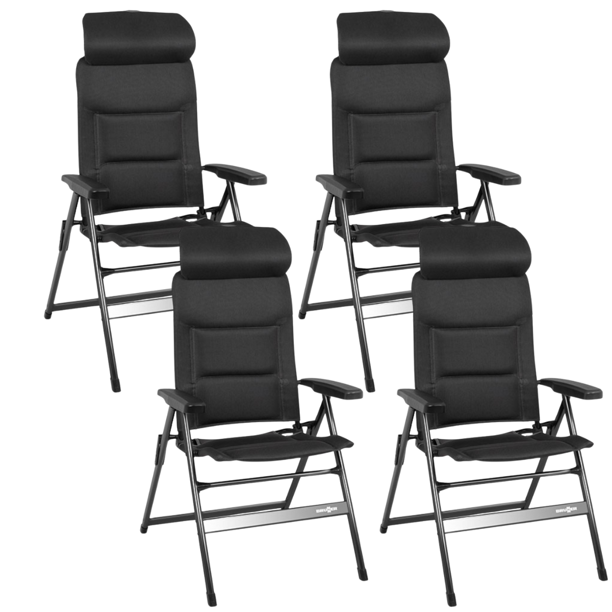 BRUNNER Campingstuhl ARAVEL H2L anthrazit 4er-Set BRUNNER Campingstuhl ARAVEL H2L anthrazit 4er-Set - 0404052N.C09