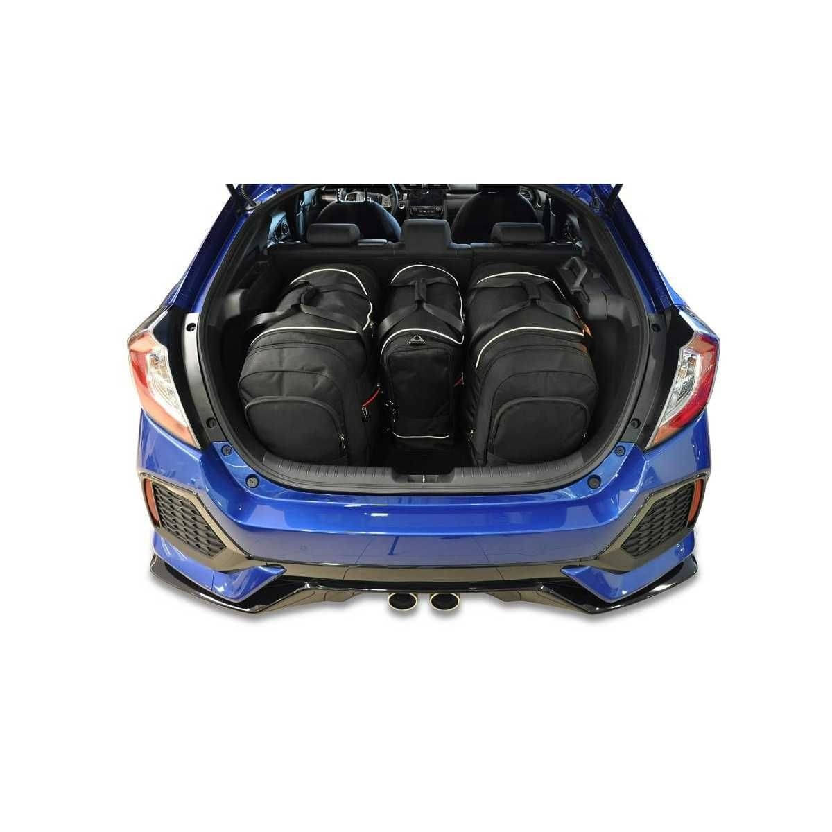 KJUST Kofferraum Taschen Set fuer HONDA CIVIC Schraegheck Bj. 2017-2021 4er-Set - 7016021