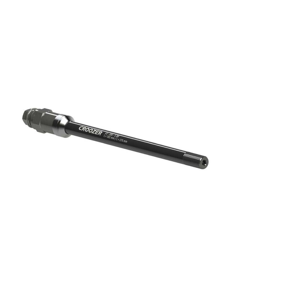 CROOZER Steckachsadapter Gewindesteigung 1.00 - Laenge 175-181 mm- Adapterkopf - 122500220