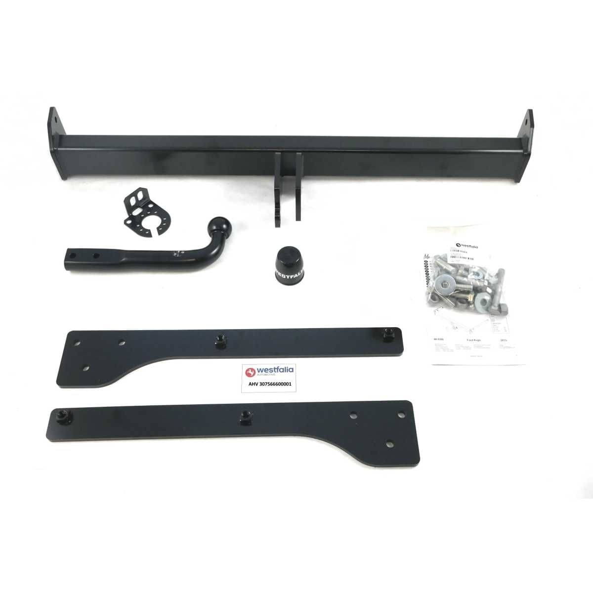 Westfalia Starre Anhaengerkupplung fuer Ford Kuga -BJ 04-2013-06-2019- - im Set mit 13-pol. fahrzeugspezifischem Elektrosatz - 307566900113