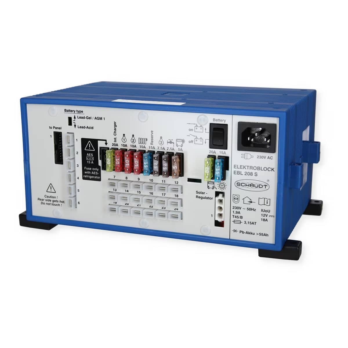 LIPPERT SCHAUDT Elektroblock EBL 208 mit Kontrolltafel SCHAUDT Elektroblock EBL 208 mit Kontrolltafel 9990322