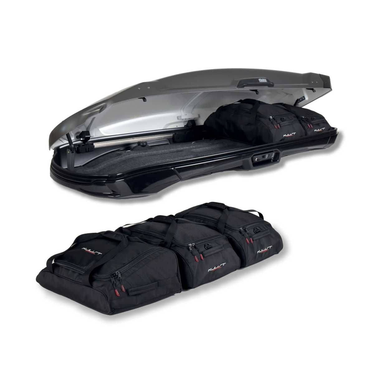 KJUST Dachboxen Taschen Set fuer Dachbox THULE VECTOR ALPINE 5er-Set - 13129