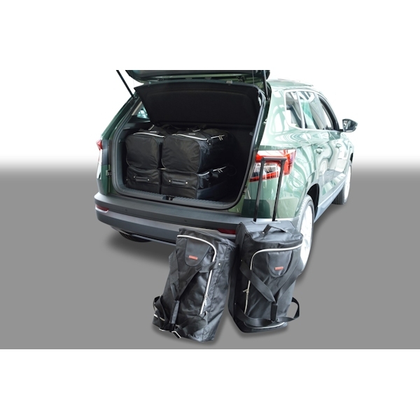 Car Bags S51401S SKODA Karoq SUV Bj- 17- tiefer Ladeboden o- Allrad Reisetaschen Set- Auf Ihr Auto massgeschneidert- Das Original