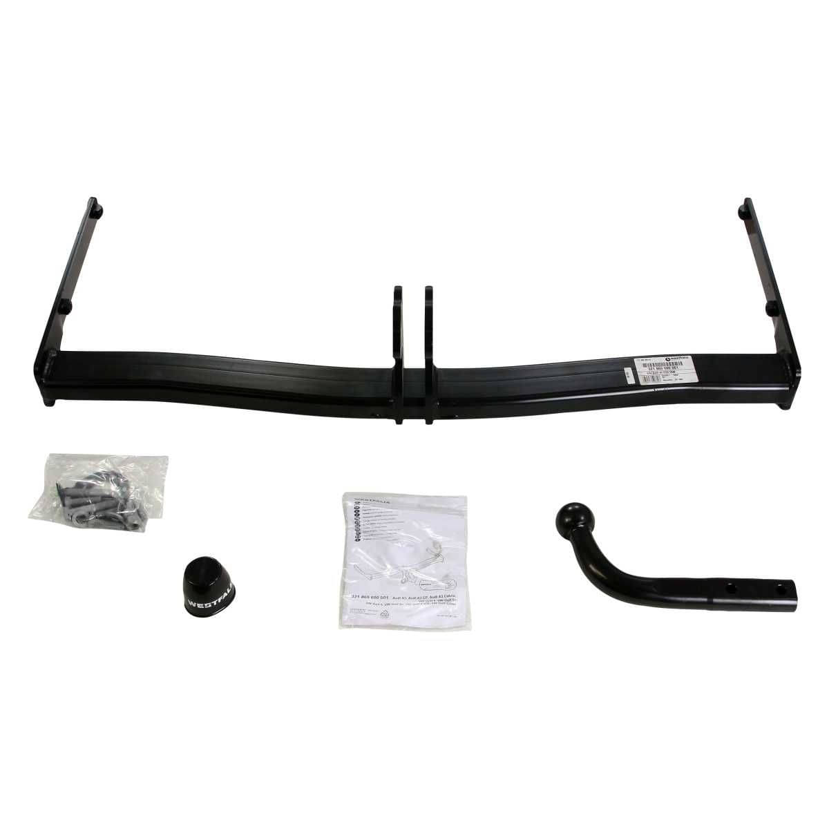 Westfalia Starre Anhaengerkupplung fuer VW Golf 5-6 Limousine -incl Plus-Crossgolf- -BJ 10-2003-11-2013- - im Set mit 13-pol. fahrzeugspezifischem Elektrosatz - 321750900113