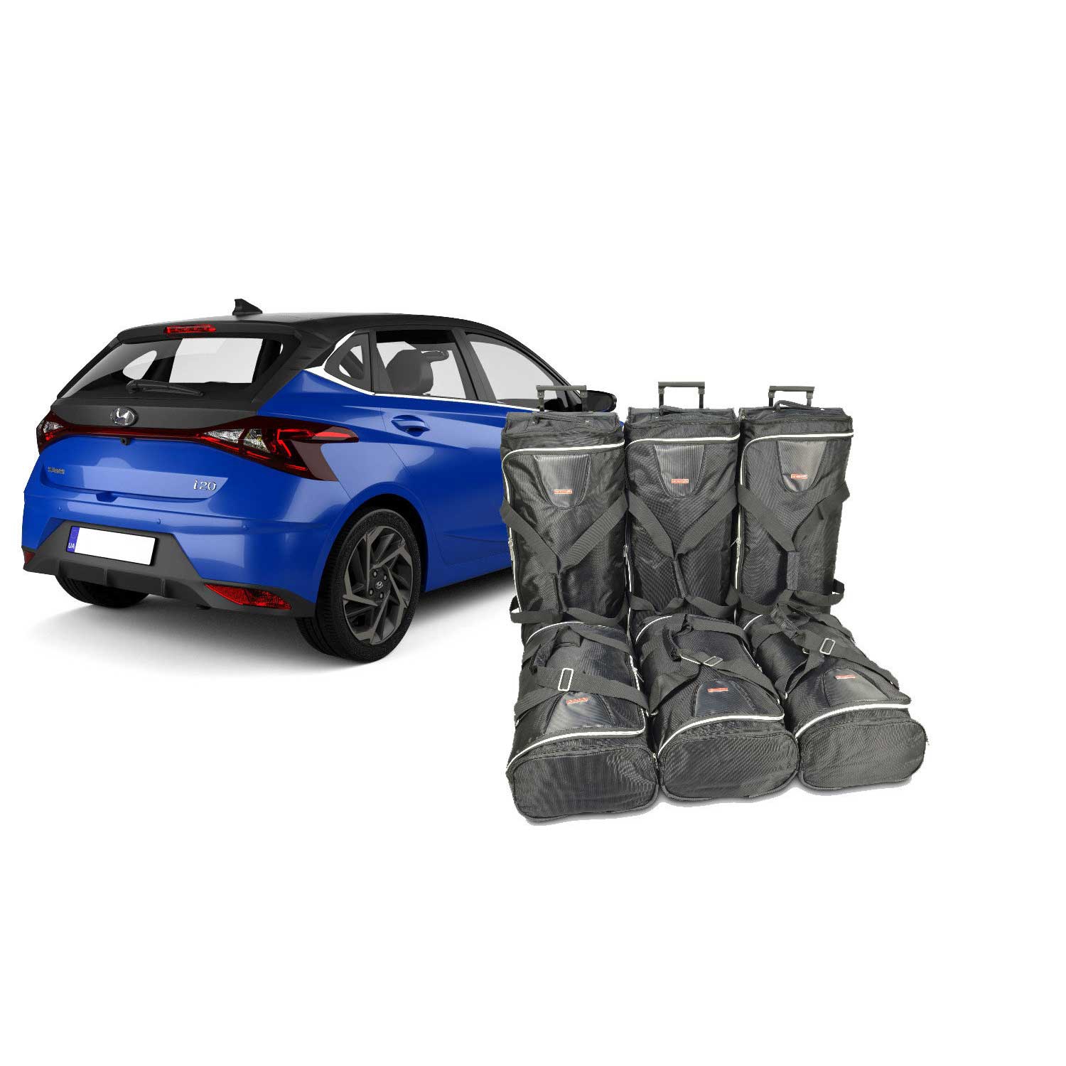 Car Bags H11801S Hyundai i20 -BC3- 5-T- Bj- 20- Reisetaschen Set- Auf Ihr Auto massgeschneidert- Das Original