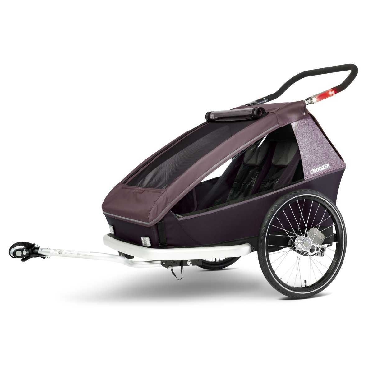 CROOZER Kinderfahrradanhaenger Kid Vaaya 2 2in1-Set Blossom Red - 121001322