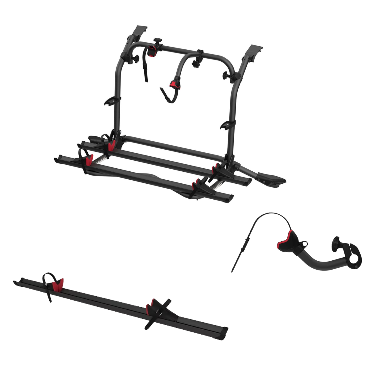 FIAMMA Carry Bike VW T5 Pro Deep Black schwarz Fahrradtraeger fuer 3 Fahrraeder 2025 - 02096-71A 08831A01A 98656M150