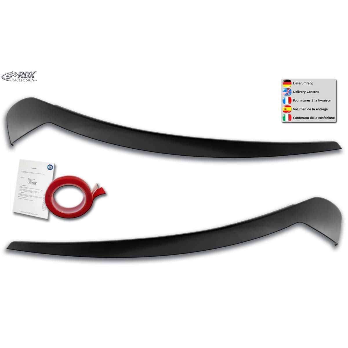 RDX Racedesign Scheinwerferblenden Boeser Blick fuer VW ID-3 ID3 E1 ab Bj. 2019 - RDSB182