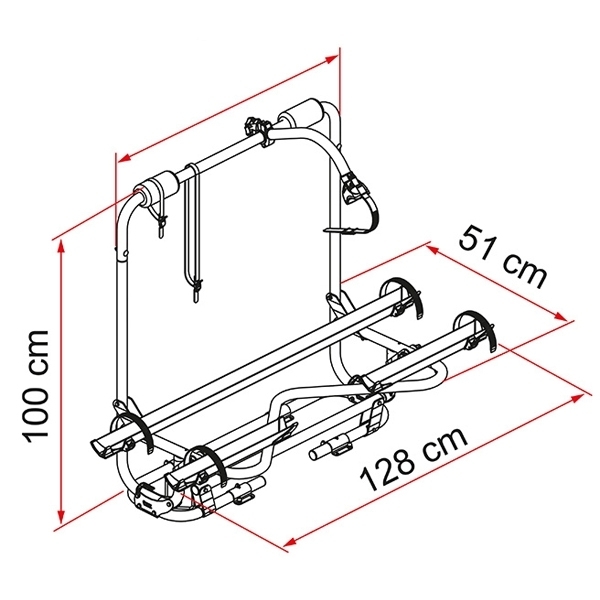 Fahrradtraeger FIAMMA Carry Bike Caravan XL A Pro Deichseltraeger