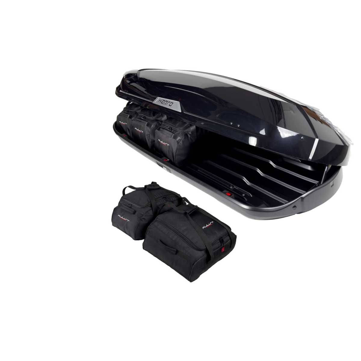KJUST Dachboxen Taschen Set fuer Dachbox HAPRO TRIVOR 640 5er-Set - 13155