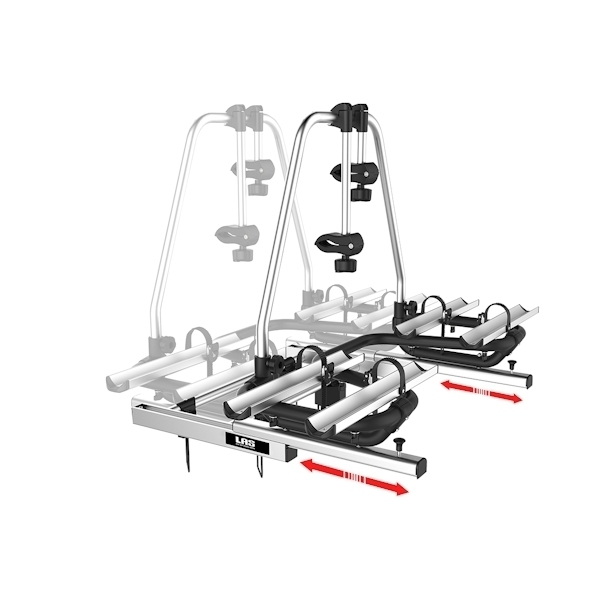 Fahrradtraeger LAS BC260 Deichseltraeger Alu ausziehbar Eufab 11844