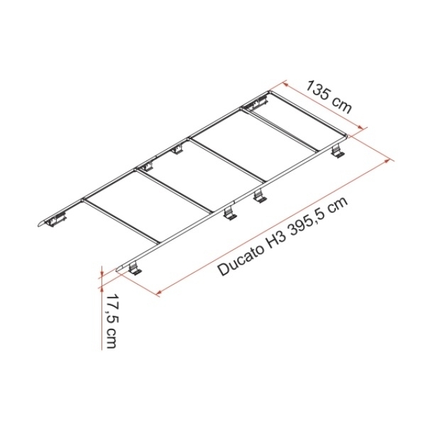 Dachtraegersysteme FIAMMA ROOF-RAIL Ducato H3