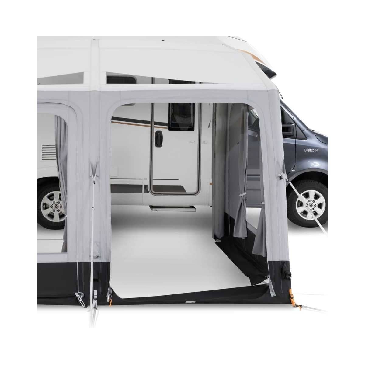 DOMETIC aufblasbares Vorzelt Rally AIR Tour 390M- 390 x 250 cm- Anbauhoehe 265-295 cm - CampingFactory-Starter-Edition