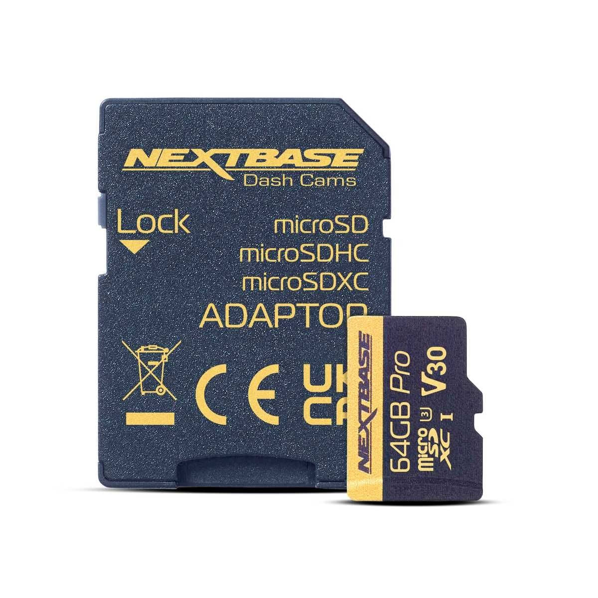 NEXTBASE 64 GB U3 microSD-Karte Industrie-Standard - NBDVRS2SD64GBU3