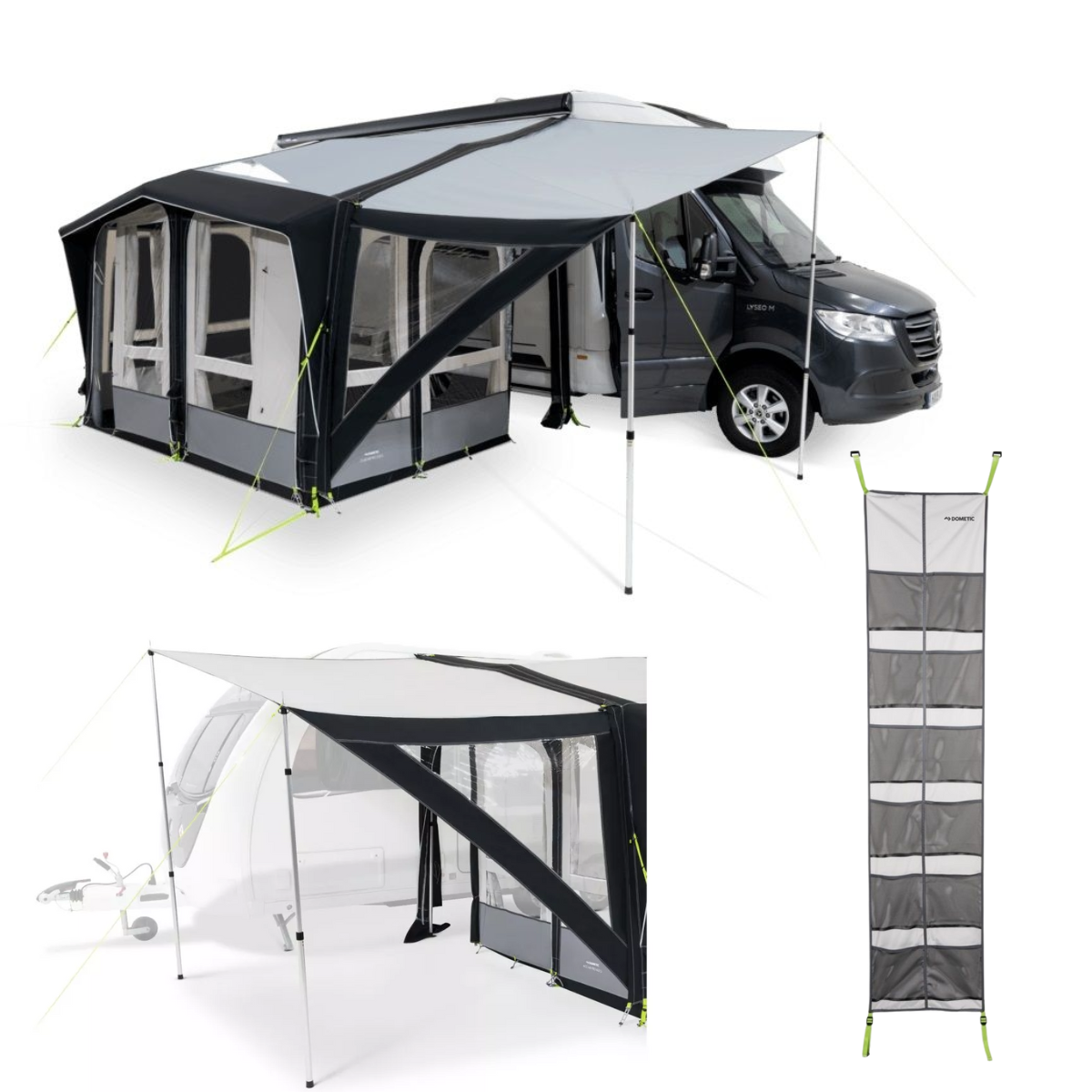 DOMETIC aufblasbares Vorzelt Club AIR Pro 390 x 275 cm- Anbauhoehe 295-325 cm Club-Set